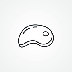 meat line icon. barbecue line icon