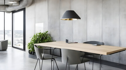 Modern cafe Interior design bar with chair wooden floor