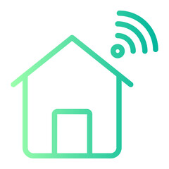 home networking gradient icon