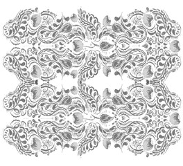 ethnic montage pattern made of lines and pattern