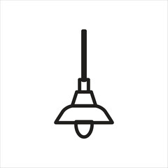 haging lamp vector icon logo template