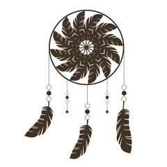 Dreamcatcher vector illustration.