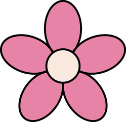 Cute single flower png file no background