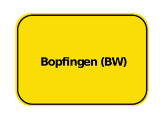 Ortseingangsschild - Bopfingen BW