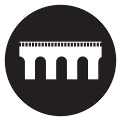 Naklejka premium bridge icon vector