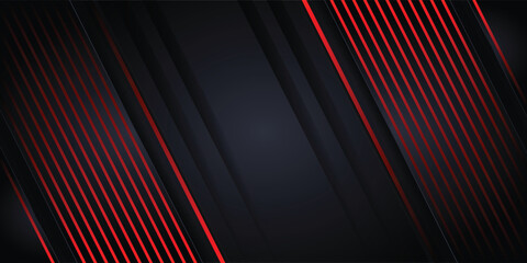 Red line and black background