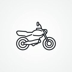 motorcycle line icon. motorbike line icon.