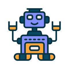 robot icon for your website, mobile, presentation, and logo design.