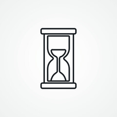 hourglass line icon. sandglass line icon.