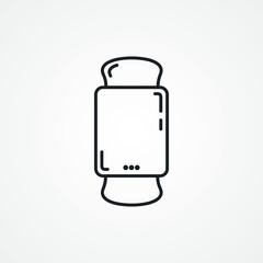 smartwatch line icon. smart watch line icon.