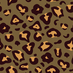 Leopard pattern design, vector illustration background. Fashionable, stylish, natural texture. Abstract vector background