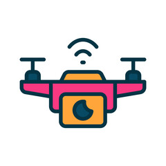 drone icon for your website, mobile, presentation, and logo design.