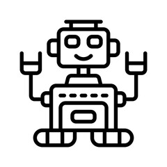 robot icon for your website, mobile, presentation, and logo design.