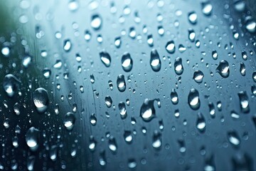Water Droplet on Surface | Macro Photo of Water Drop, Dripping Water Drops on Glass Surface, reflections on close up water droplet, raindrops in nature
