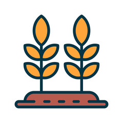 wheat icon for your website, mobile, presentation, and logo design.