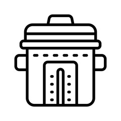 rice cooker icon for your website, mobile, presentation, and logo design.