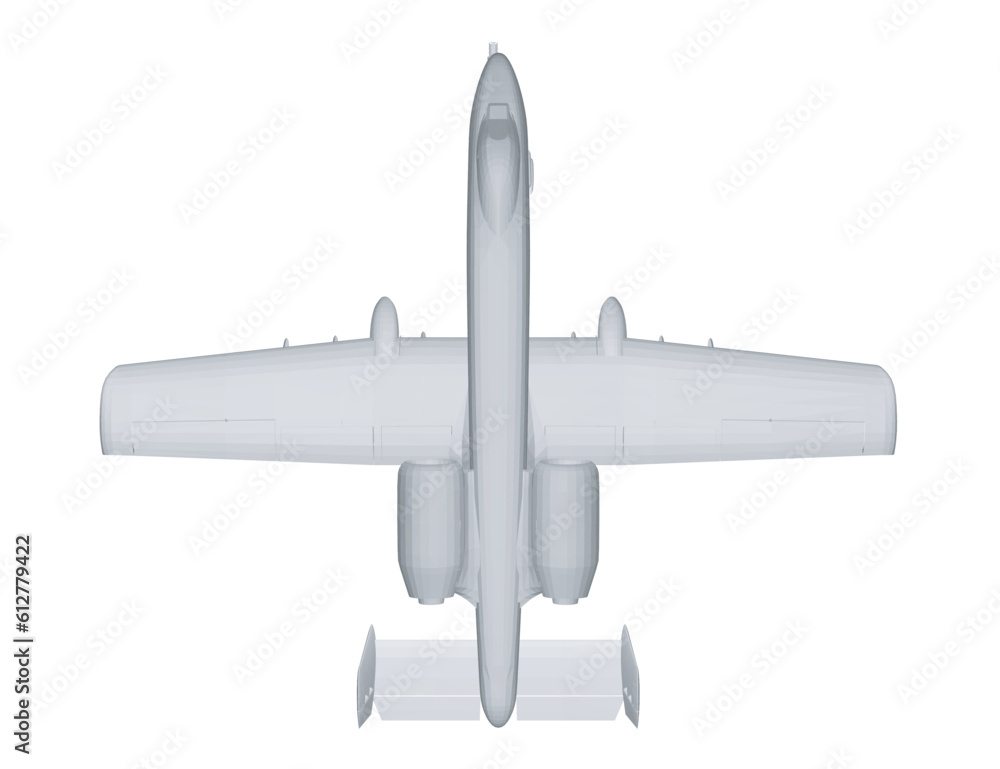 Poster polygonal combat aircraft in isolate on a white background. modern combat aircraft. stylized image o