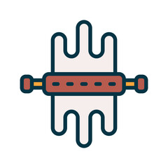 rolling pin icon for your website, mobile, presentation, and logo design.