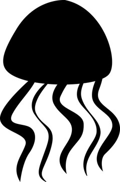 recommend clip art: silhouette of a squid