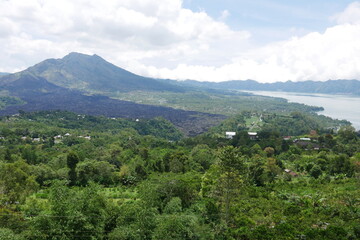 Fototapeta premium Tropische Landschaft bei Batur auf Bali