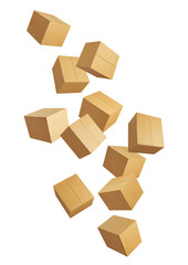 box package delivery cardboard carton packaging isolated shipping gift container brown send transport moving house relocation