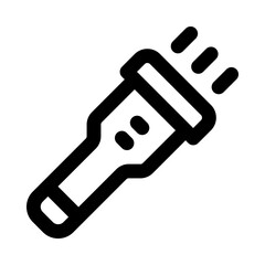 flashlight icon for your website, mobile, presentation, and logo design.