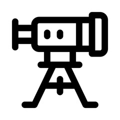 telescope icon for your website, mobile, presentation, and logo design.