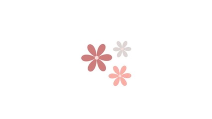 Flower vector cute and simple