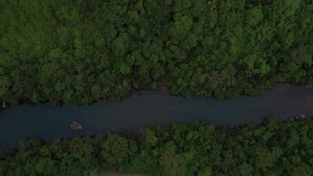 Aerial Phong Nha Ke Bang cave area, Quang Binh, Vietnam