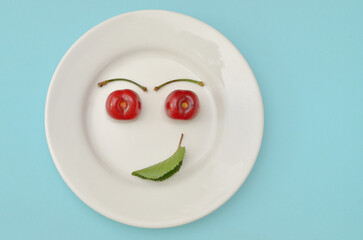 Abstract Healthy Cherry Smile