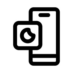 smartphone icon for your website, mobile, presentation, and logo design.