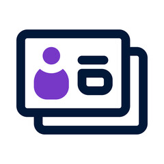 business card icon for your website, mobile, presentation, and logo design.