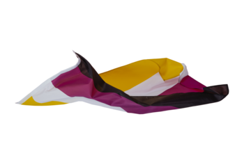 non-binary pride flag on a transparent background
