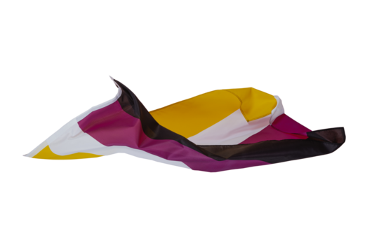 non-binary pride flag on a transparent background