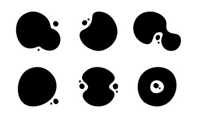 Set of abstract badges. Vector illustration.