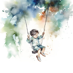 Skyward Swing: A Childhood Dream Rendered by Generative AI