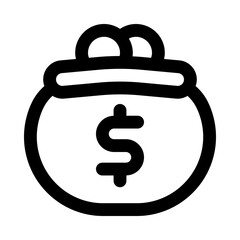 purse icon for your website, mobile, presentation, and logo design.