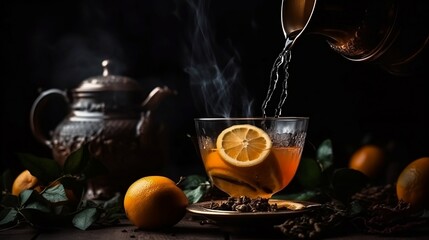 tea with orange 