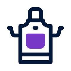 apron icon for your website, mobile, presentation, and logo design.