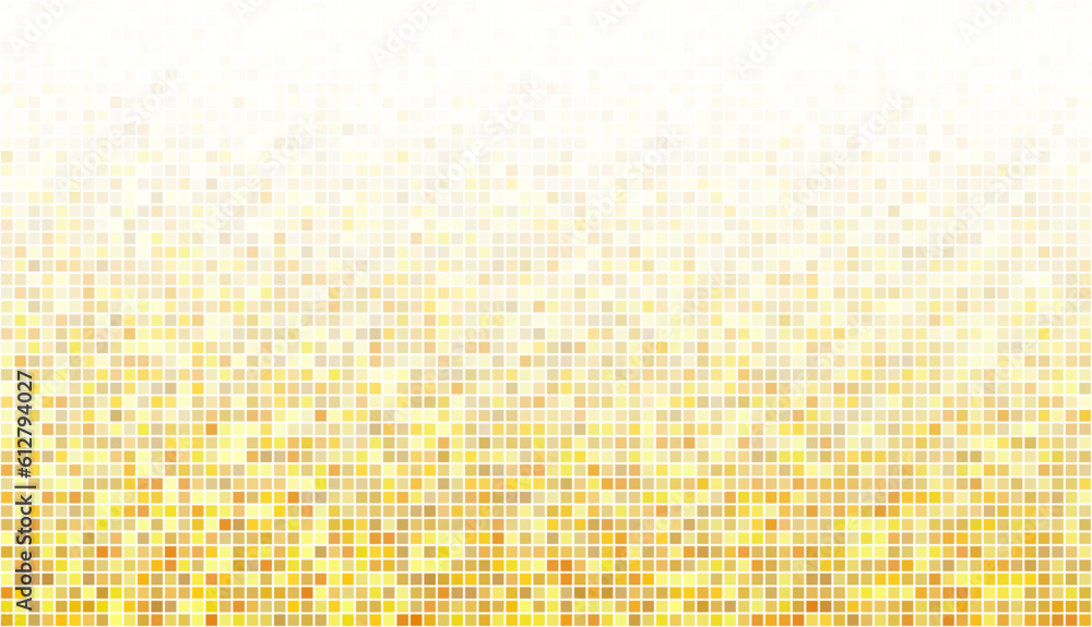 Aufkleber abstract gold bottom mosaic with white copy space.