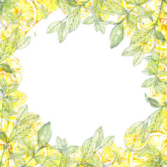 cocktail set. summer bright drinks in different glasses. Watercolor illustration. for banners, postcards, websites