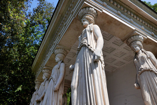 Caryatid in Morcote, Switzerland