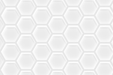 3d render of honeycomb geometric pattern