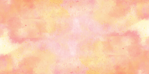 Obraz premium abstract watercolor background .watercolor background with pink and yellow color. Fantasy light red, pink shades watercolor background. subtle watercolor pink yellow gradient illustration.