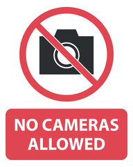 no photography sign, no cameras allowed