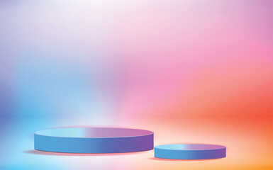 Empty Studio with Podium, product presentation