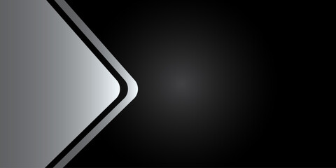 Silver and black background for banner stripes double colour