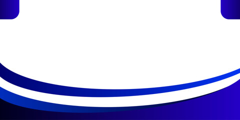 The abstract border has a blue arc