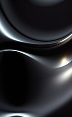 Shiny metallic wavy black, dark color tone background.