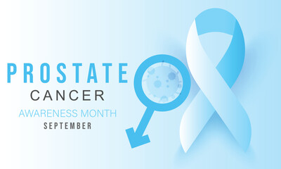 Prostate Cancer Awareness month. background, banner, card, poster, template. Vector illustration.